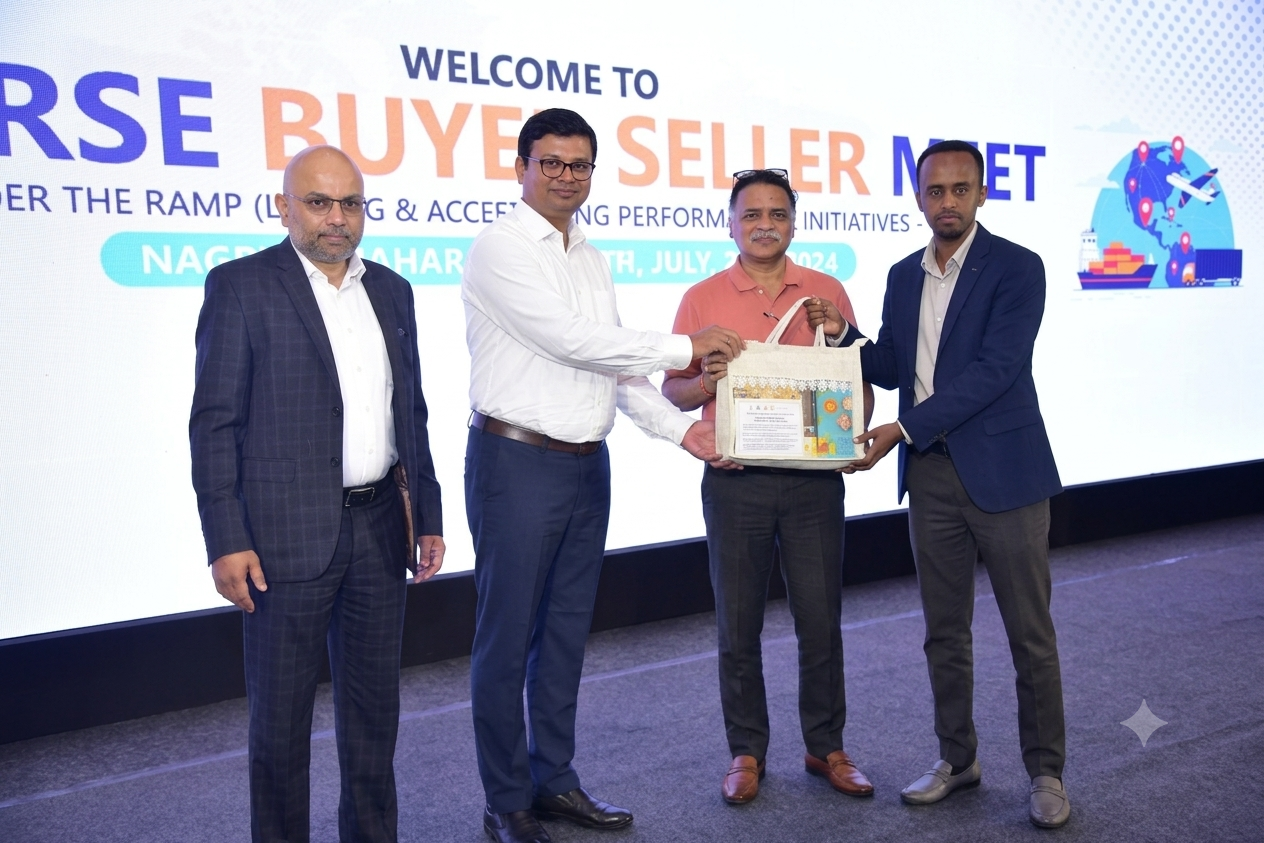 MayaMed CEO Jemal Mohammed at the Reverse Buyer Seller Meet in Nagpur, India